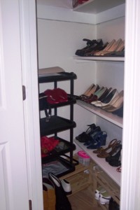 Custom shoe closet