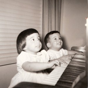 Marian and Ed at Mom piano 1959